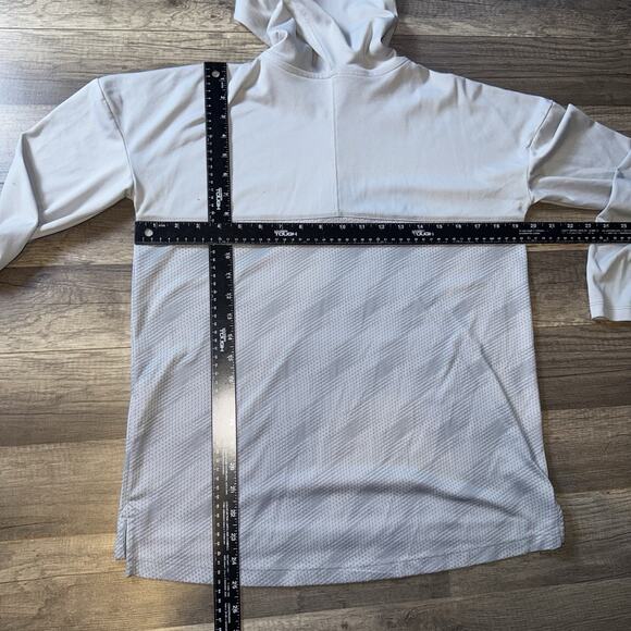 Under Armour Long Sleeve Shirt Womens Small Gray 1/4 Zip Hoodie Loose - Picture 7 of 7